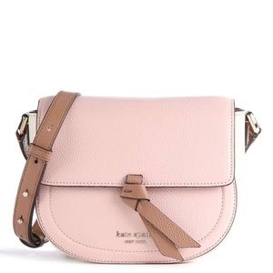 Kate spade Knott saddle crossbody brand new in package chalk pink multi